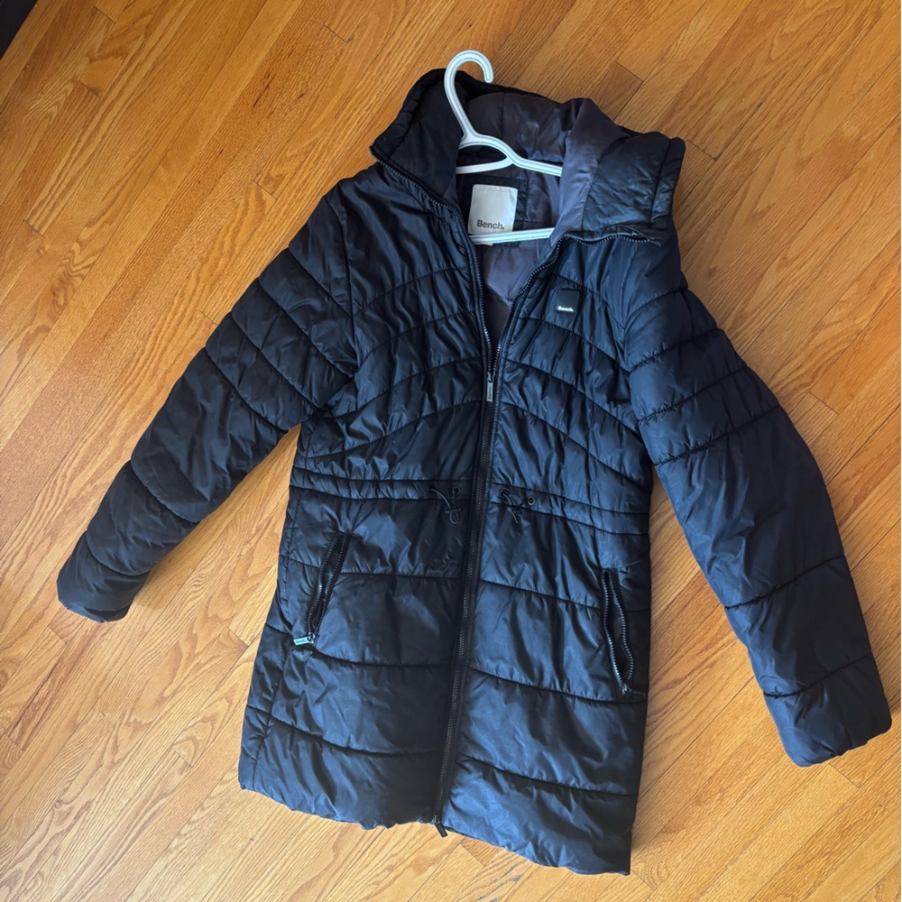 Bench Black Quilted Puffer Jacket (L)